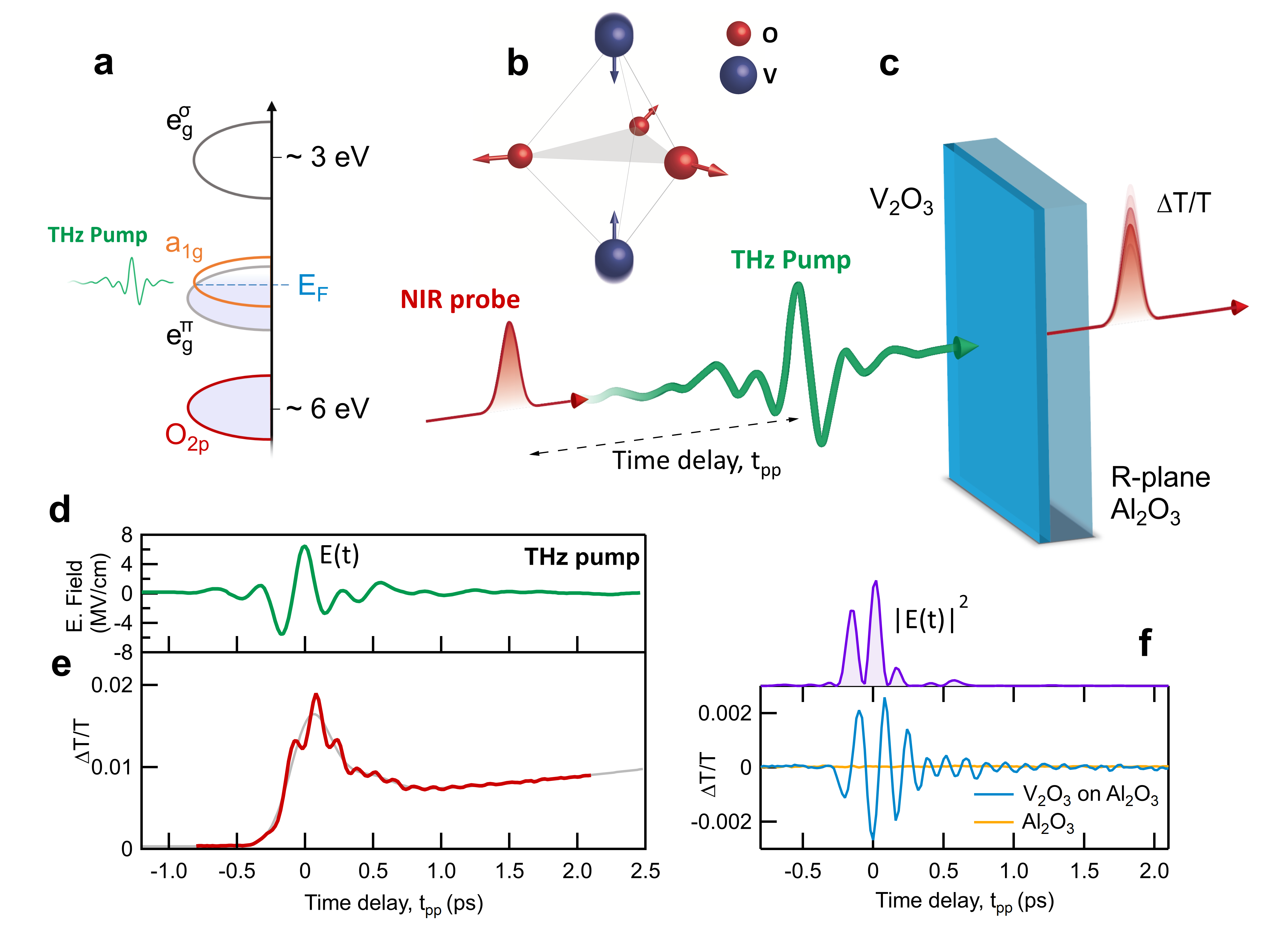 Terahertz Displacive Excitation Of A Coherent Raman Active