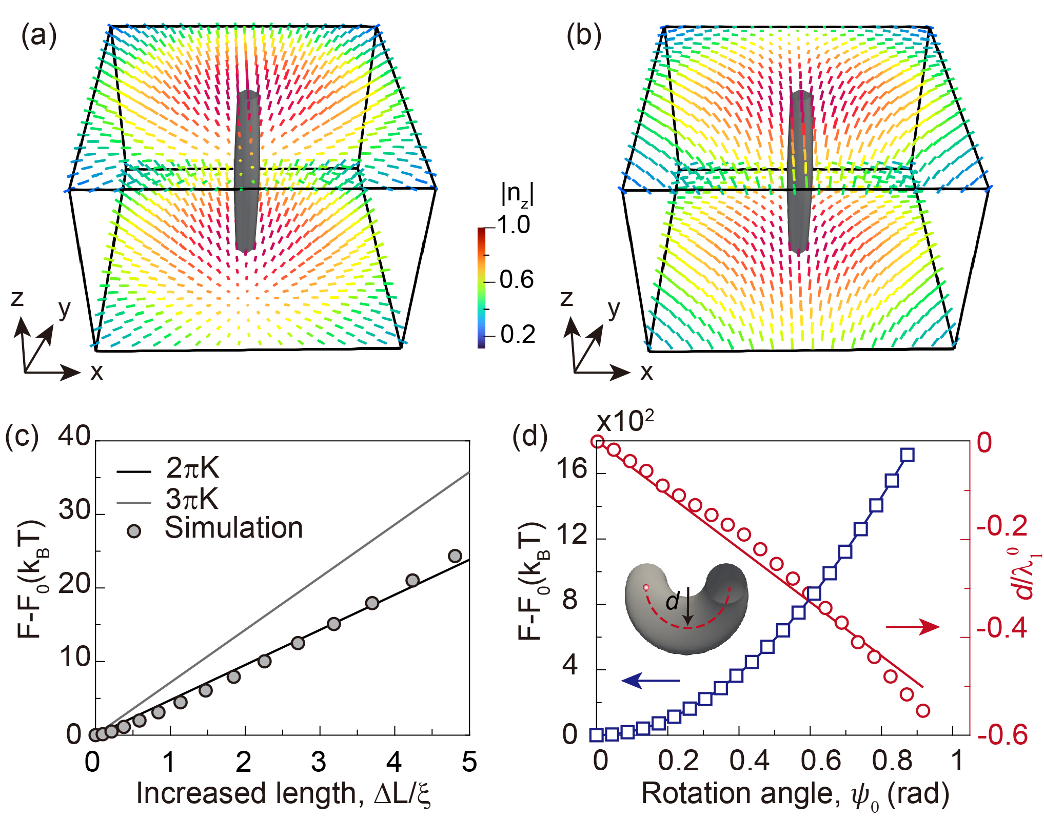 [2312.14735] Line defects in nematic liquid crystals as charged ...