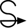 Inline symbol of an S with arrow pointing right