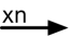 Inline symbol of a xn on a right arrow