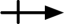Inline symbol of a crossed out right arrow