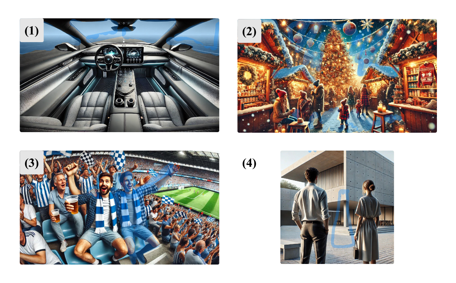 Examples of text prompt inputs demonstrating different uses of inpainting and direct text instructions for image refinement.